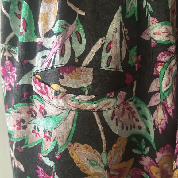 Isabel Marant Etoile Benton Floral Silky Straight Leg Pants Size S - Picture 10 of 10